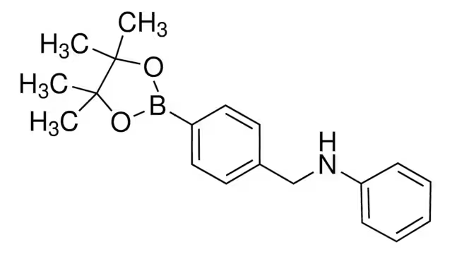 N-(4-(4,4,5,5-TETRAMETHYL-1,3,2-DIOXABOROLAN-2-YL)BENZYL)ANILINE structure, CAS 1029439-56-2