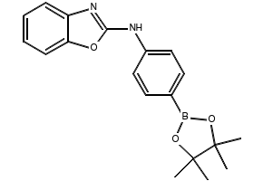 N-(4-(4,4,5,5-TETRAMETHYL-1,3,2-DIOXABOROLAN-2-YL)PHENYL)BENZO[D]OXAZOL-2-AMINE structure, CAS 330793-73-2