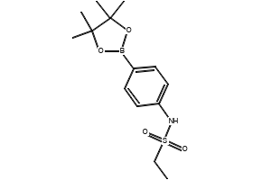 N-(4-(4,4,5,5-TETRAMETHYL-1,3,2-DIOXABOROLAN-2-YL)PHENYL)ETHANESULFONAMIDE structure, CAS 1256359-16-6