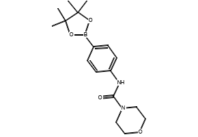 N-(4-(4,4,5,5-TETRAMETHYL-1,3,2-DIOXABOROLAN-2-YL)PHENYL)MORPHOLINE-4-CARBOXAMIDE structure, CAS 874290-97-8