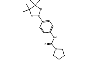 N-(4-(4,4,5,5-TETRAMETHYL-1,3,2-DIOXABOROLAN-2-YL)PHENYL)PYRROLIDINE-1-CARBOXAMIDE structure, CAS 874290-95-6