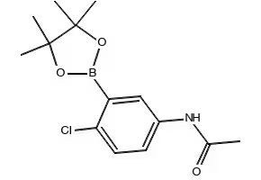 N-(4-CHLORO-3-(4,4,5,5-TETRAMETHYL-1,3,2-DIOXABOROLAN-2-YL)PHENYL)ACETAMIDE structure, CAS 1218789-92-4