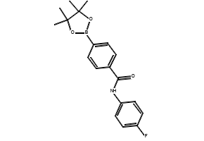 N-(4-FLUOROPHENYL)-3-(4,4,5,5-TETRAMETHYL-1,3,2-DIOXABOROLAN-2-YL)BENZAMIDE structure, CAS 850567-58-7