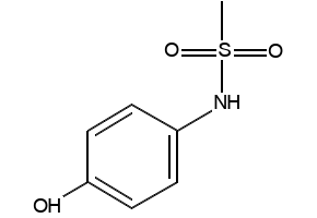 N-(4-HYDROXYPHENYL)METHANESULFONAMIDE structure, CAS 51767-39-6