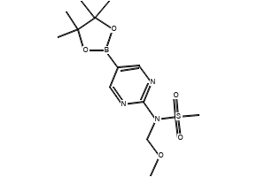 N-(5-(4,4,5,5-TETRAMETHYL-1,3,2-DIOXABOROLAN-2-YL)PYRIMIDIN-2-YL)METHANESULFONAMIDE structure, CAS 1218789-36-6