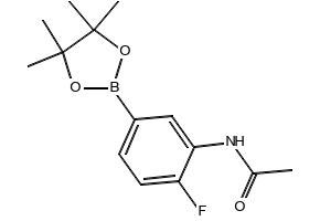 N-(5-FLUORO-2-(4,4,5,5-TETRAMETHYL-1,3,2-DIOXABOROLAN-2-YL)PHENYL)ACETAMIDE structure, CAS 1150271-67-2
