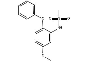 N-(5-METHOXY-2-PHENOXYPHENYL)METHANESULFONAMIDE structure, CAS 123664-84-6