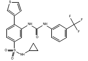 N-(5-METHYLISOXAZOL-3-YL)-4-(3-(3-(TRIFLUOROMETHYL)PHENYL)UREIDO)BENZENESULFONAMIDE structure, CAS 793677-83-5