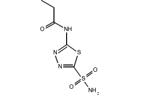 N-(5-SULFAMOYL-1,3,4-THIADIAZOL-2-YL)BUTYRAMIDE structure, CAS 16790-49-1