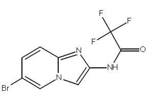 N-(6-BROMOIMIDAZO[1,2-A]PYRIDIN-2-YL)-2,2,2-TRIFLUOROACETAMIDE structure, CAS 504413-35-8