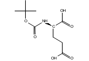 N-(TERT-BUTOXYCARBONYL)-D-GLUTAMIC ACID structure, CAS 34404-28-9