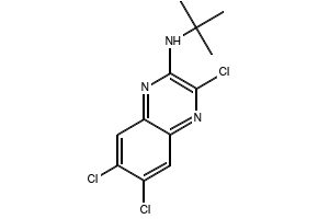 N-(TERT-BUTYL)-3,6,7-TRICHLOROQUINOXALIN-2-AMINE structure, CAS 281211-09-4