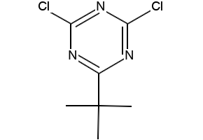 N-(TERT-BUTYL)-4,6-DICHLORO-1,3,5-TRIAZIN-2-AMINE structure, CAS 27282-85-5