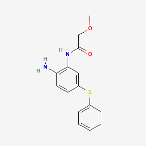 N-[2-AMINO-5-(PHENYLTHIO)PHENYL]-2-METHOXYACETAMIDE structure, CAS 58306-67-5