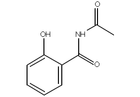 N-ACETYL-2-HYDROXYBENZAMIDE structure, CAS 487-48-9