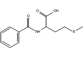 N-BENZOYL-DL-METHIONINE structure, CAS 4703-38-2