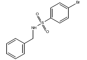 N-BENZYL-2-BROMOBENZENESULFONAMIDE structure, CAS 321704-27-2