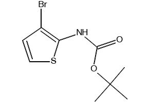 N-BOC-2-AMINO-3-BROMOTHIOPHENE structure, CAS 85069-60-9