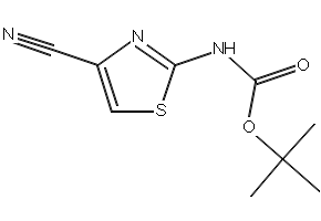 N-BOC-2-AMINO-4-CYANOTHIAZOLE structure, CAS 1210278-19-5