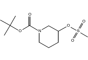 N-BOC-3-MESYLOXYPIPERIDINE structure, CAS 129888-60-4