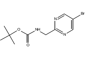 N-BOC-5-BROMO-2-PYRIMIDINEMETHANAMINE structure, CAS 1235451-38-3