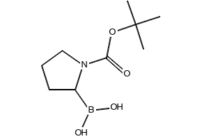 N-BOC-PYRROLIDIN-2-(R)-YLBORONIC ACID structure, CAS 149716-78-9