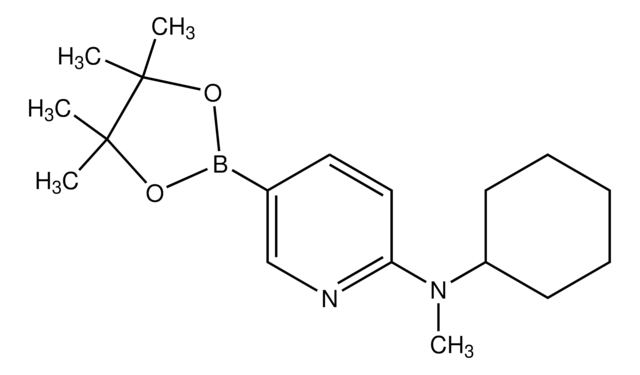 N-CYCLOHEXYL-N-METHYL-5-(4,4,5,5-TETRAMETHYL-1,3,2-DIOXABOROLAN-2-YL)PYRIDIN-2-AMINE structure, CAS 1073354-73-0