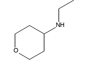 N-ETHYLTETRAHYDRO-2H-PYRAN-4-AMINE structure, CAS 211814-15-2