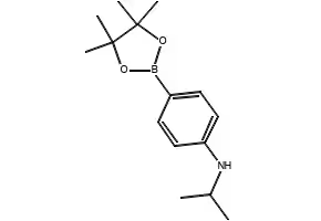 N-ISOPROPYL-4-(4,4,5,5-TETRAMETHYL-1,3,2-DIOXABOROLAN-2-YL)ANILINE structure, CAS 1256360-63-0