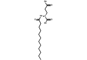 N-LAUROYL-L-GLUTAMIC ACID structure, CAS 3397-65-7