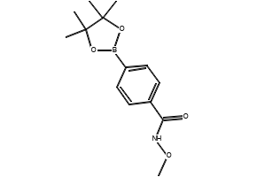 N-METHOXY-4-(4,4,5,5-TETRAMETHYL-1,3,2-DIOXABOROLAN-2-YL)BENZAMIDE structure, CAS 1204742-78-8