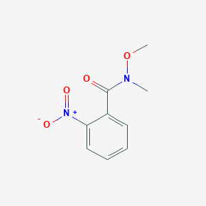 N-METHOXY-N-METHYL-2-NITROBENZAMIDE structure, CAS 339221-51-1