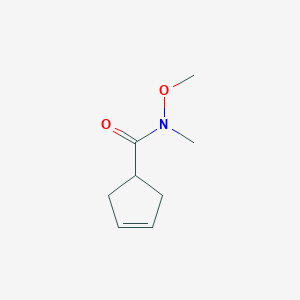 N-METHOXY-N-METHYLCYCLOPENT-3-ENECARBOXAMIDE structure, CAS 248275-70-9