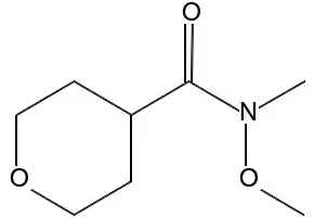 N-METHOXY-N-METHYLTETRAHYDRO-2H-PYRAN-4-CARBOXAMIDE structure, CAS 156353-01-4