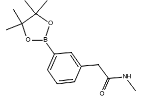 N-METHYL-2-(3-(4,4,5,5-TETRAMETHYL-1,3,2-DIOXABOROLAN-2-YL)PHENYL)ACETAMIDE structure, CAS 1036761-96-2