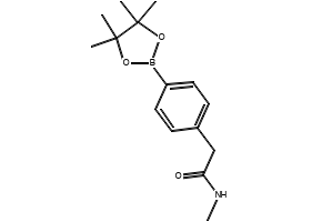 N-METHYL-2-(4-(4,4,5,5-TETRAMETHYL-1,3,2-DIOXABOROLAN-2-YL)PHENYL)ACETAMIDE structure, CAS 1256359-34-8