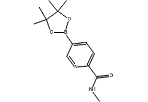 N-METHYL-5-(4,4,5,5-TETRAMETHYL-1,3,2-DIOXABOROLAN-2-YL)PICOLINAMIDE structure, CAS 945863-21-8