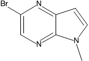N-METHYL-5-BROMO-4,7-DIAZAINDOLE structure, CAS 1217090-32-8