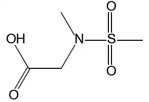 N-METHYL-N-(METHYLSULFONYL)GLYCINE structure, CAS 115665-52-6