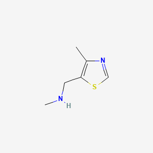 N-METHYL-N-[(4-METHYL-1,3-THIAZOL-5-YL)METHYL]AMINE structure, CAS 920479-07-8