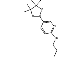 N-PROPYL-5-(4,4,5,5-TETRAMETHYL-1,3,2-DIOXABOROLAN-2-YL)PYRIMIDIN-2-AMINE structure, CAS 1218791-47-9