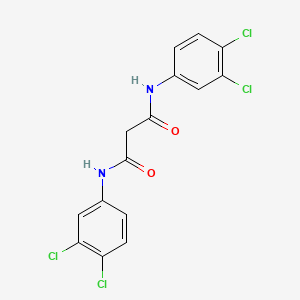 N1,N1-BIS(3,4-DICHLOROPHENYL)MALONAMIDE structure, CAS 1677-30-1