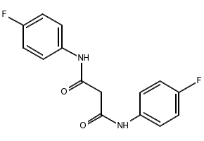 N1,N1-BIS(4-FLUOROPHENYL)MALONAMIDE structure, CAS 1677-29-8