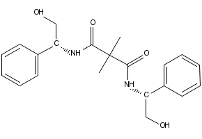 N1,N3-BIS((R)-2-HYDROXY-1-PHENYLETHYL)-2,2-DIMETHYLMALONAMIDE structure, CAS 178958-49-1