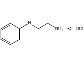 N1-METHYL-N1-PHENYLETHANE-1,2-DIAMINE DIHYDROCHLORIDE structure, CAS 1664-39-7