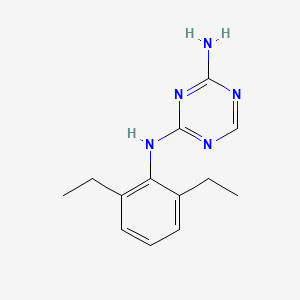 N2-(2,6-DIETHYLPHENYL)-1,3,5-TRIAZINE-2,4-DIAMINE structure, CAS 175204-33-8