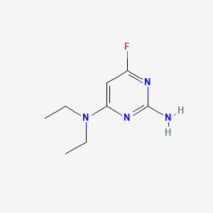 N4,N4-DIETHYL-6-FLUOROPYRIMIDINE-2,4-DIAMINE structure, CAS 165258-72-0