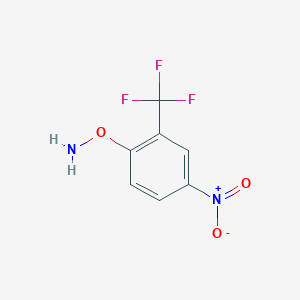 O-(4-NITRO-2-(TRIFLUOROMETHYL)PHENYL)HYDROXYLAMINE structure, CAS 94832-15-2
