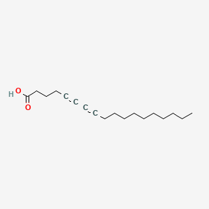OCTADECA-5,7-DIYNOIC ACID structure, CAS 136667-54-4