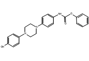 PHENYL (4-(4-(4-HYDROXYPHENYL)PIPERAZIN-1-YL)PHENYL)CARBAMATE structure, CAS 184177-81-9